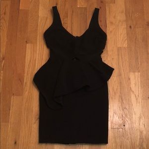 Material Girl Black peplum dress